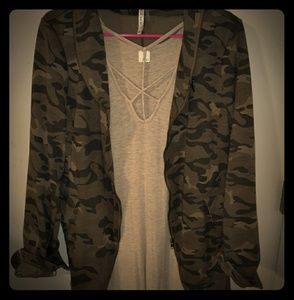 Camo Jacket w/ matching shirt